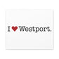 I Heart Westport. Matte Canvas, Stretched, 1.25"