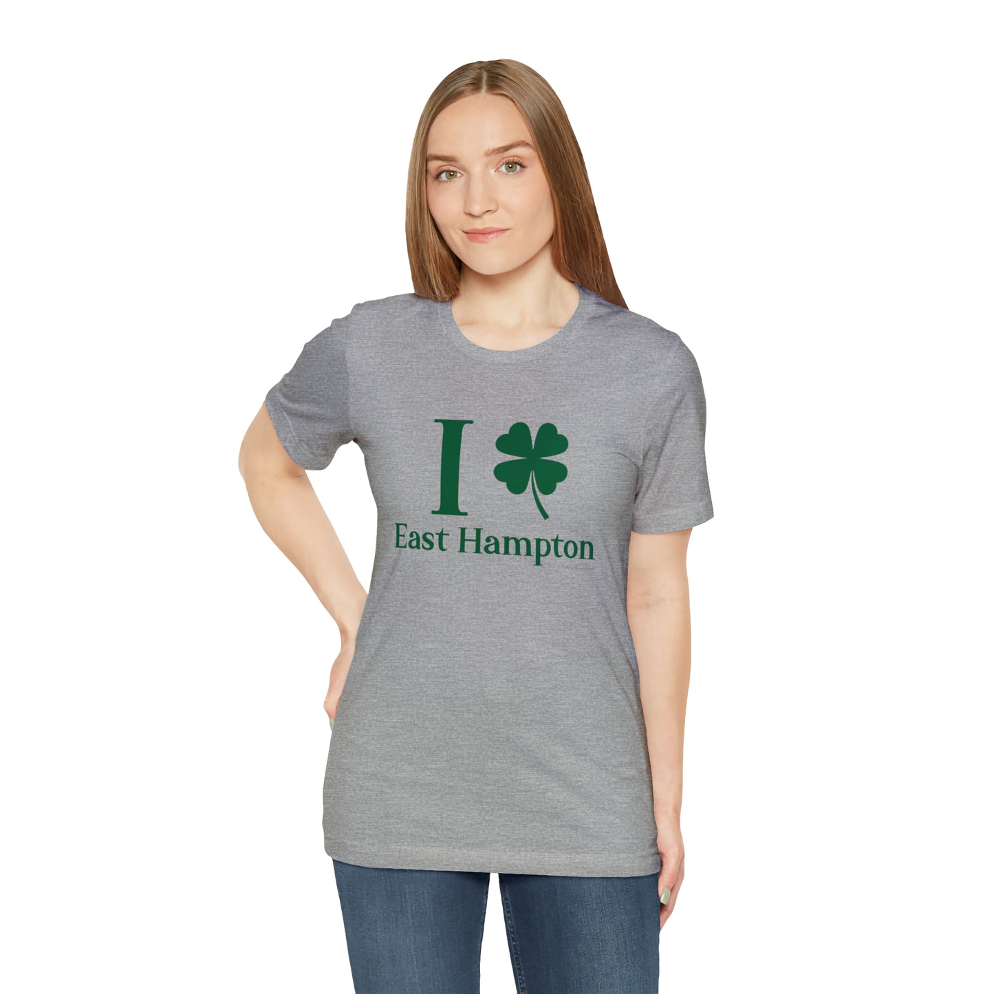 I Clover East Hampton (green) Unisex Jersey Short Sleeve Tee