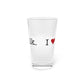 I Heart West Norwalk. Pint Glass, 16oz