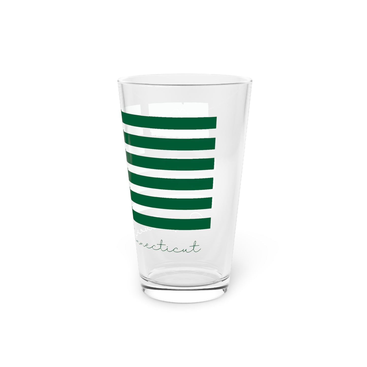 Deep River Connecticut St. Patrick’s Day Flag Pint Glass, 16oz