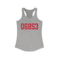 06853 Norwalk Connecticut Zip Code Women's Ideal Racerback Tank Top