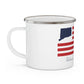 Salem Connecticut Flag Enamel Camping Mug