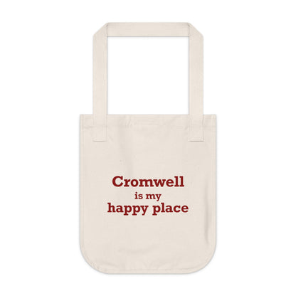Cromwell is My Happy Place Organic Canvas Tote Bag