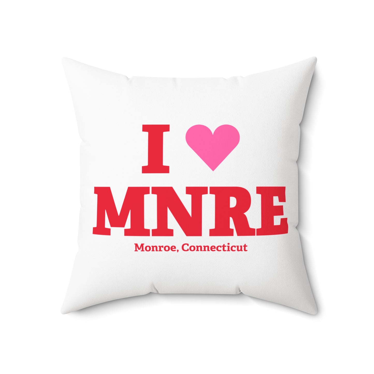 I Heart MNRE Spun Polyester Square Pillow