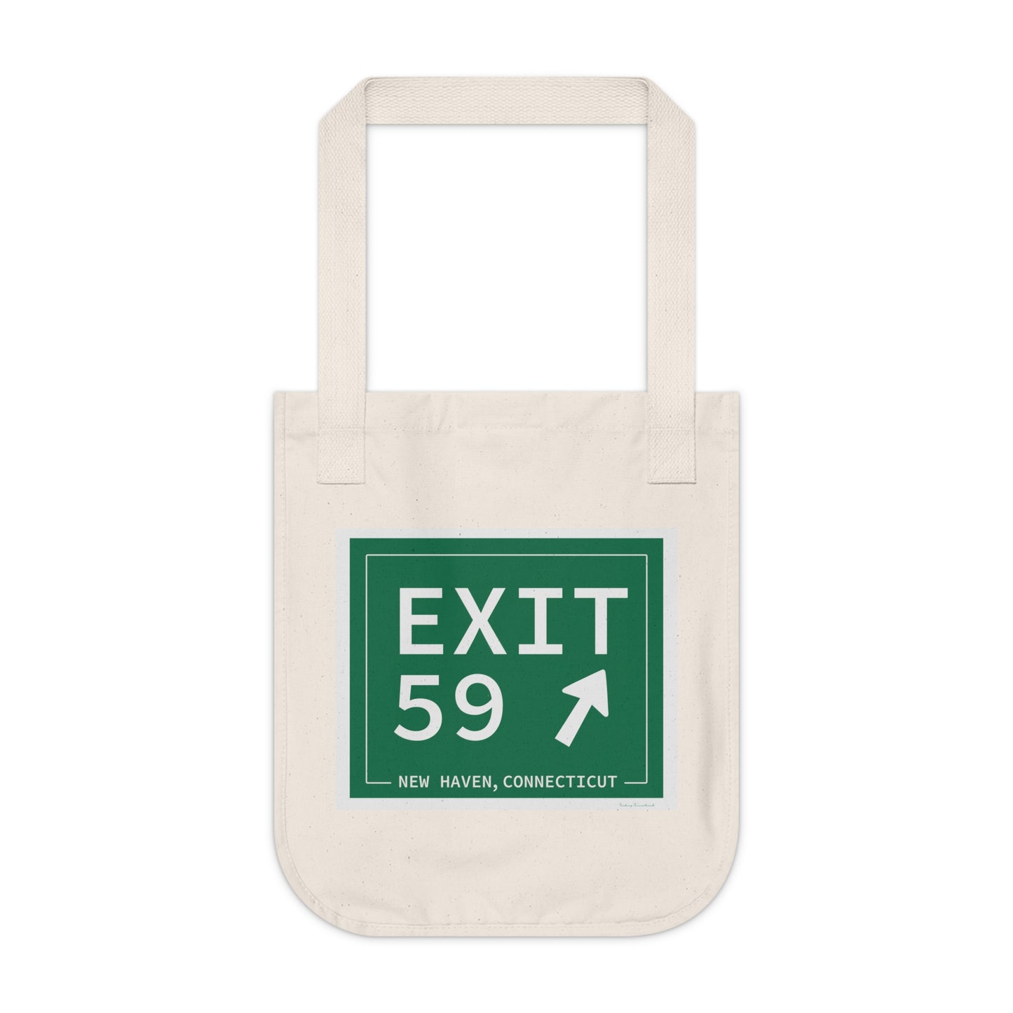 Vintage Exit 59 WCP Sign Organic Canvas Tote Bag