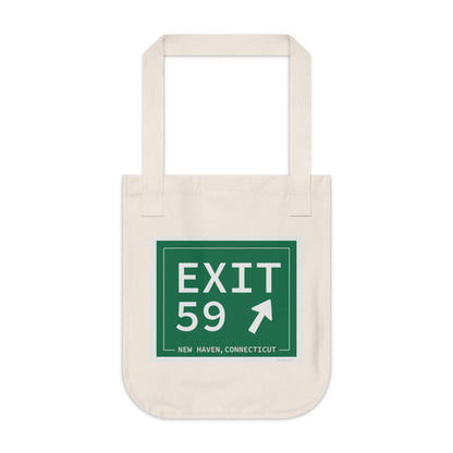 Vintage Exit 59 WCP Sign Organic Canvas Tote Bag