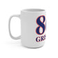 860 Griswold Red, White & Blue Mug 15oz