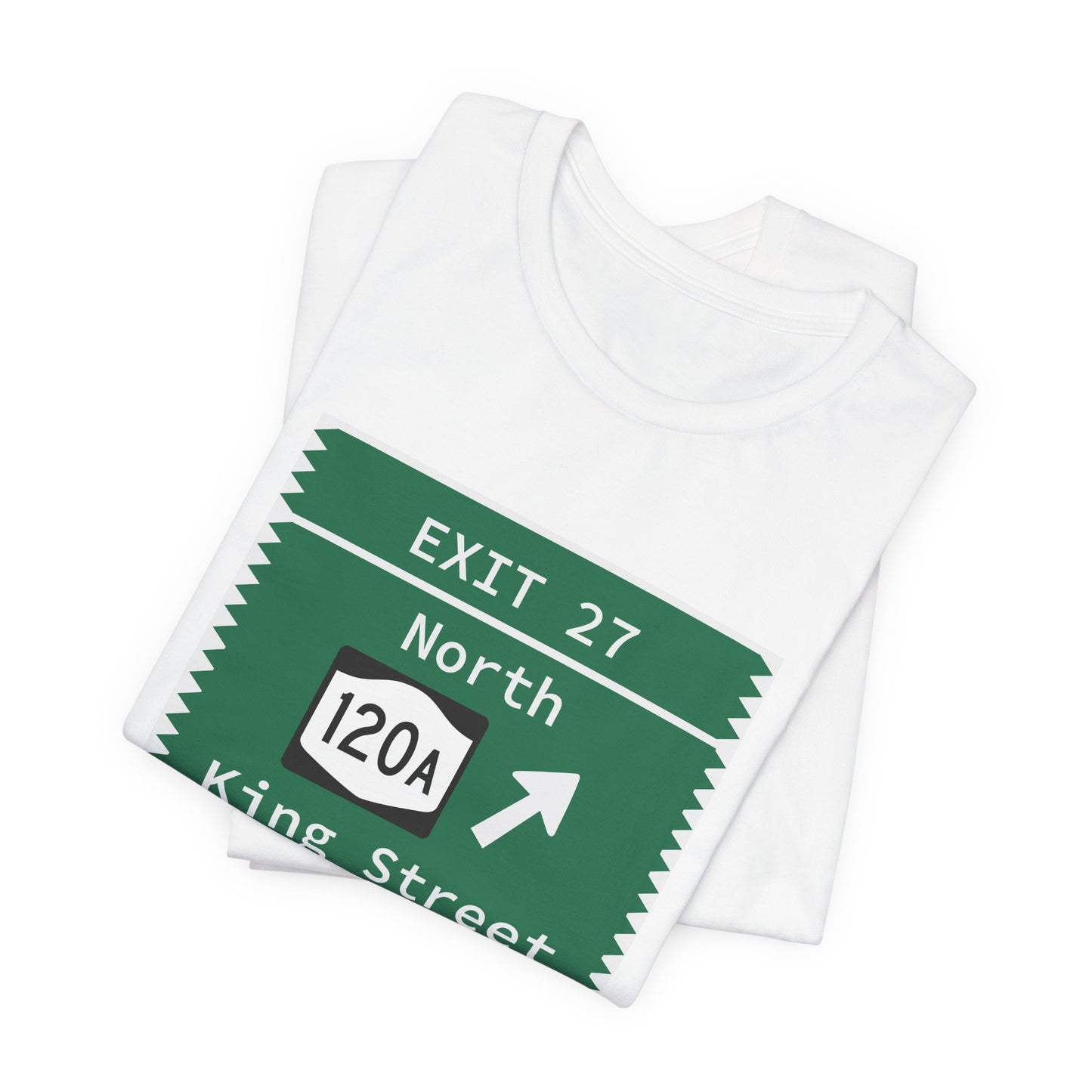 Vintage Merritt Parkway Exit 27 Sign Unisex Jersey Short Sleeve T-Shirt