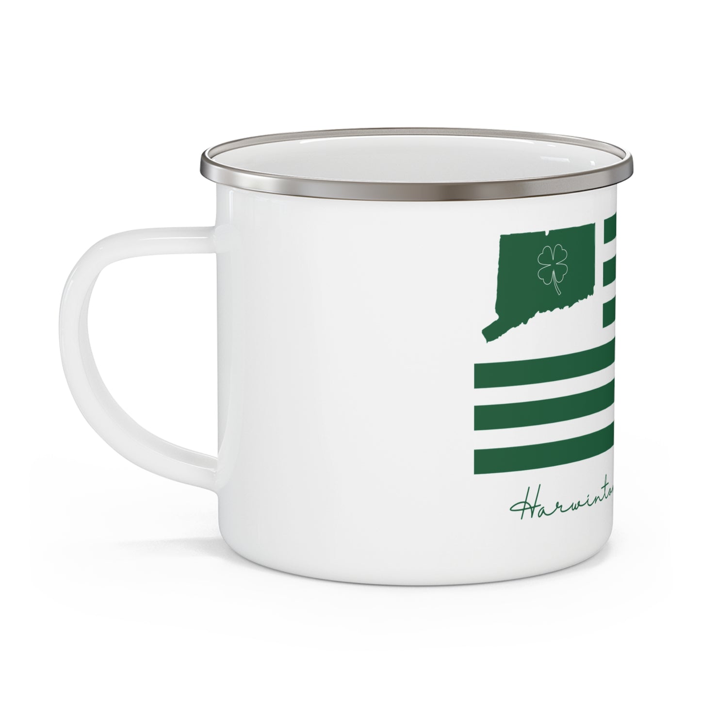 Harwinton Connecticut St. Patrick’s Day Flag Enamel Camping Mug