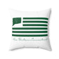 New Britain Connecticut St. Patrick’s Day Flag Spun Polyester Square Pillow