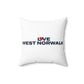 Love West Norwalk Spun Polyester Square Pillow