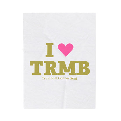 I Heart TRMB Velveteen Plush Blanket
