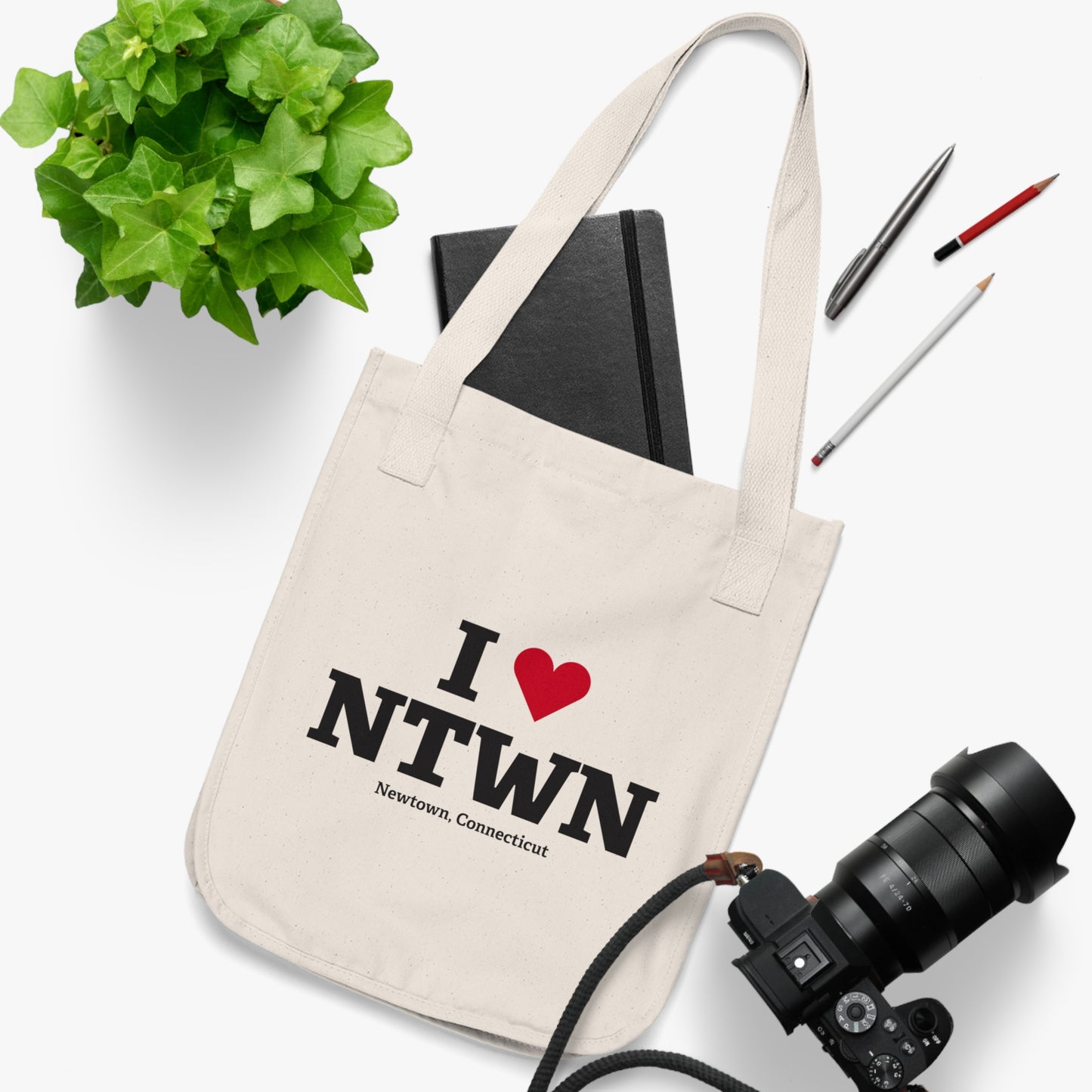 I Heart NTWN Organic Canvas Tote Bag