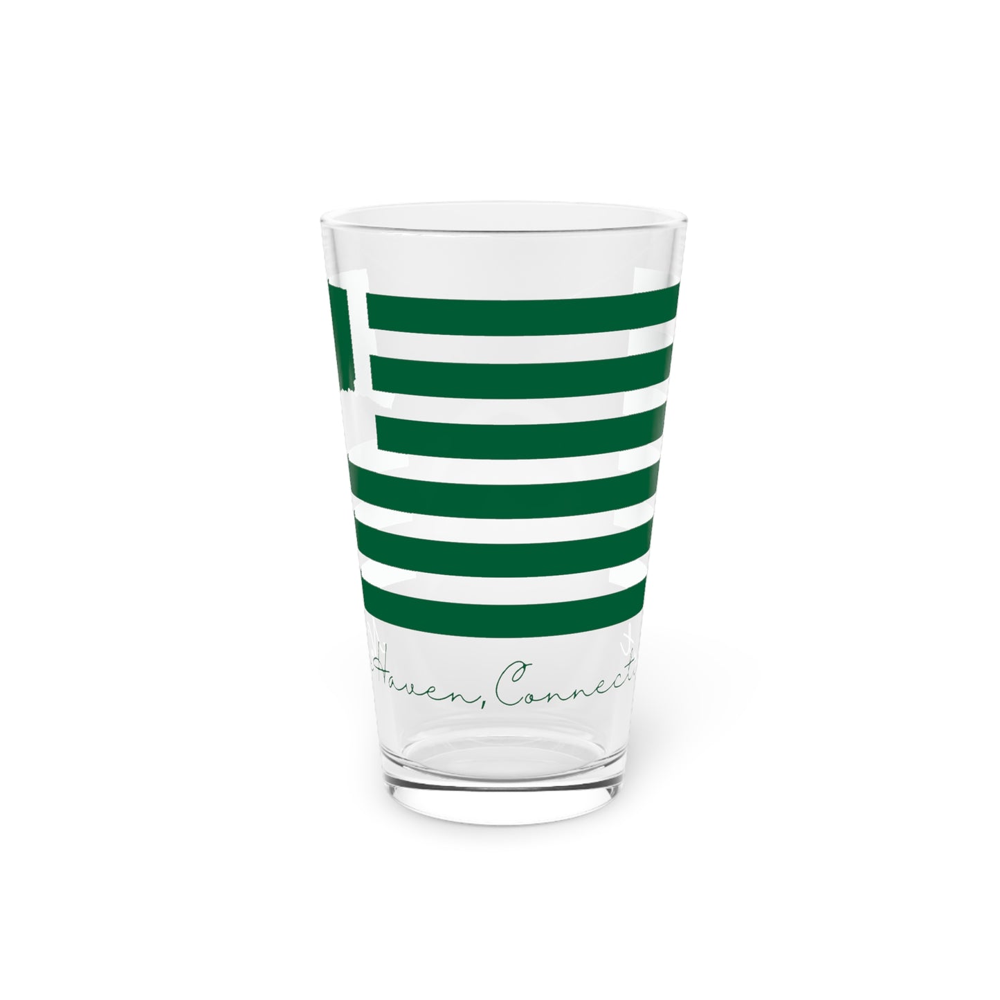 New Haven Connecticut St. Patrick’s Day Flag Pint Glass, 16oz