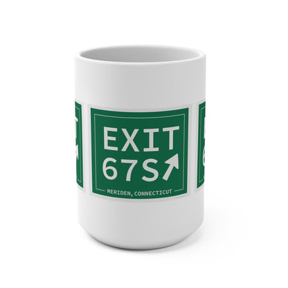 Vintage Exit 67S WCP Sign Mug 15oz