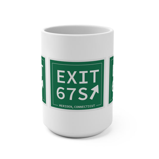 Vintage Exit 67S WCP Sign Mug 15oz