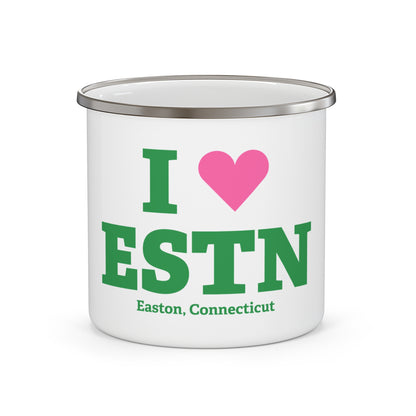 I Heart ESTN Enamel Camping Mug
