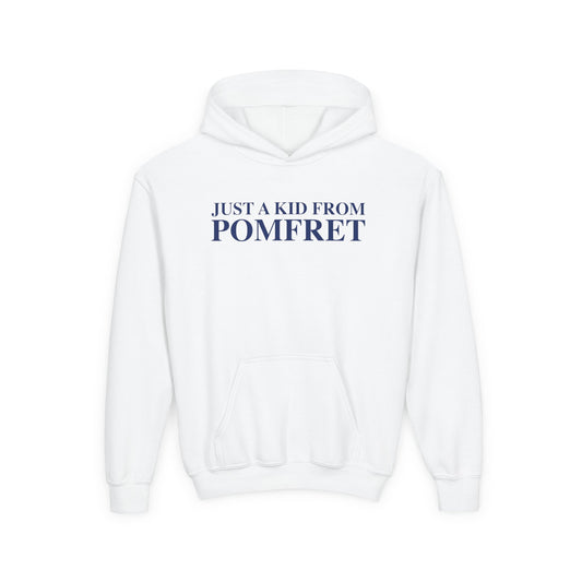 Just a kid from Pomfret Youth Heavy Blend Hooded Sweatshirt