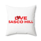 Love Sasco Hill Spun Polyester Square Pillow