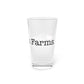 I Heart Greens Farms. Pint Glass, 16oz