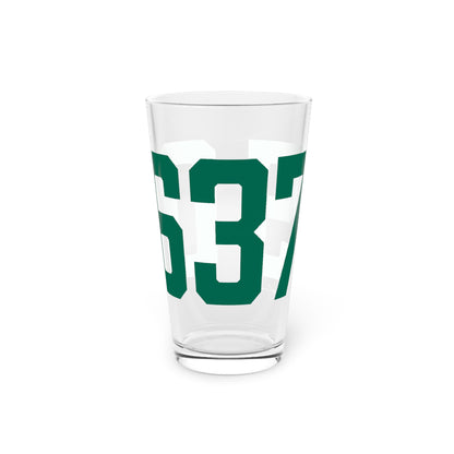 06375 New London Connecticut Zip Code Pint Glass, 16oz