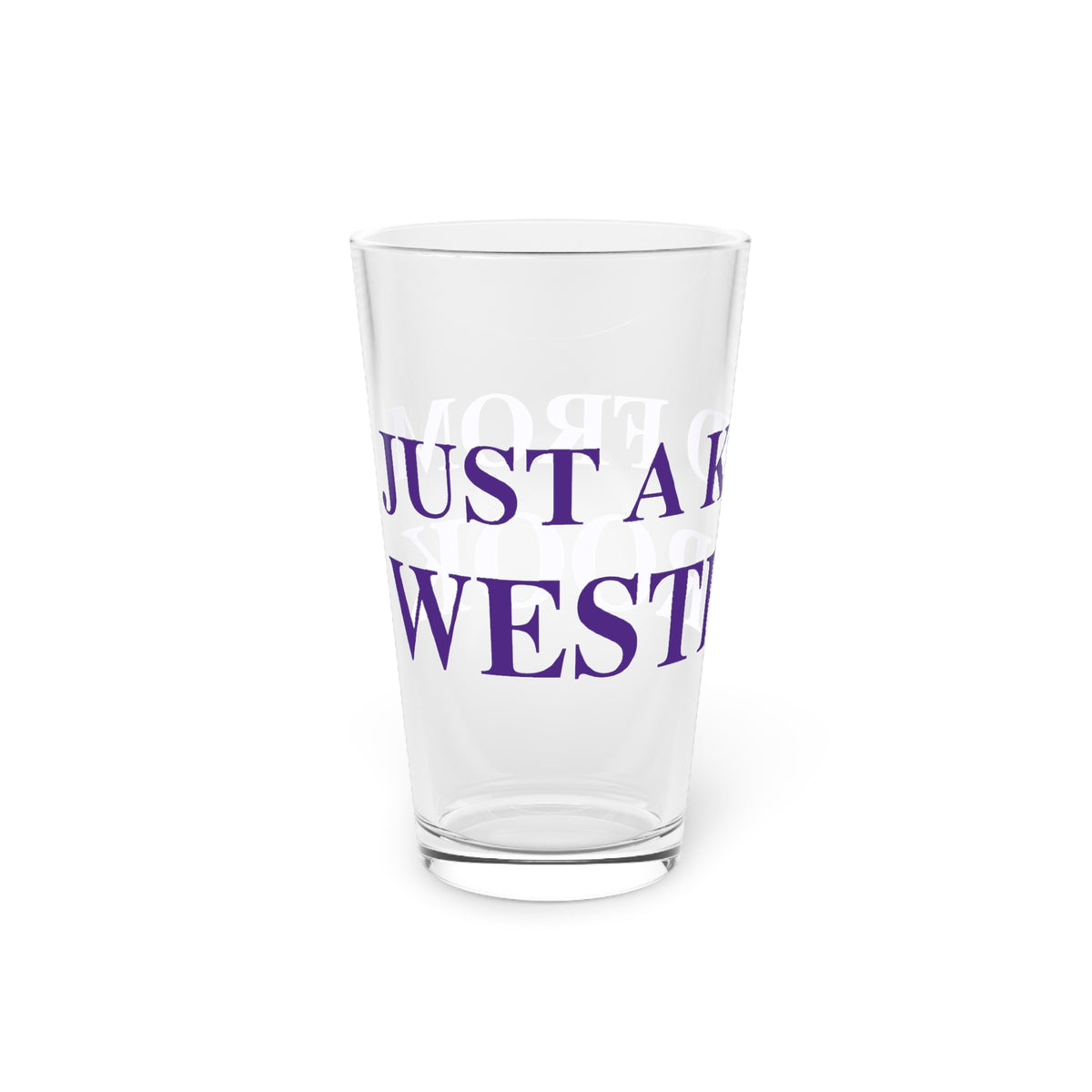 Just a kid from Westbrook Pint Glass, 16oz
