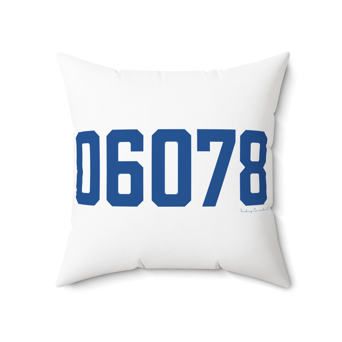 06078 Suffield Connecticut Zip Code Polyester Square Pillow