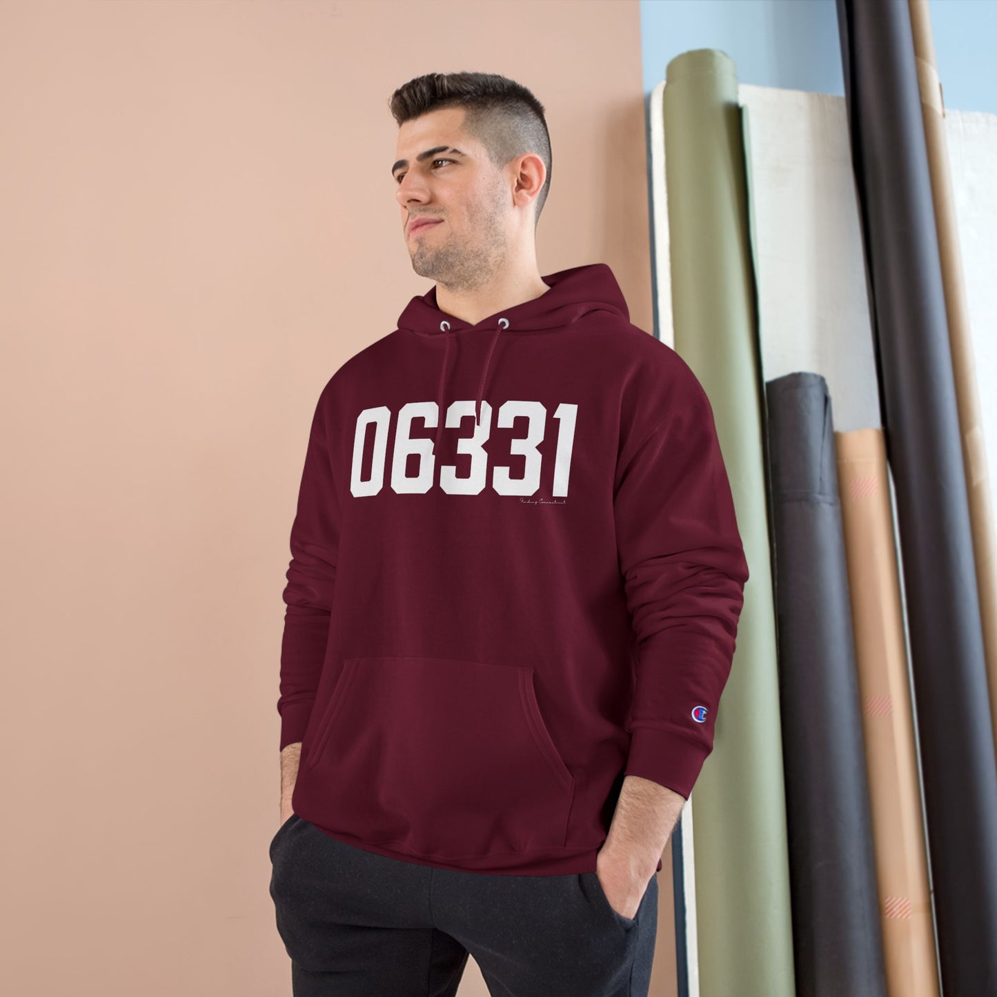 06331 Canterbury CT Zip Code Champion Hoodie