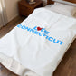 Love Connecticut Velveteen Plush Blanket