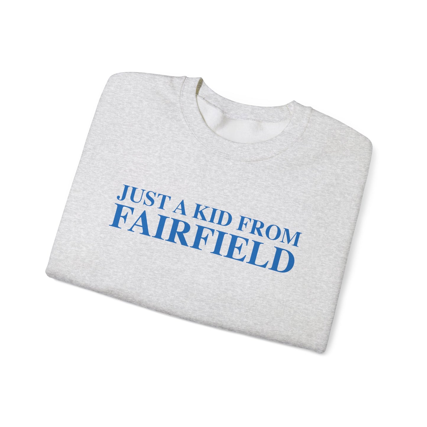 Just a kid from Fairfield Unisex Heavy Blend™ Crewneck Sweatshirt