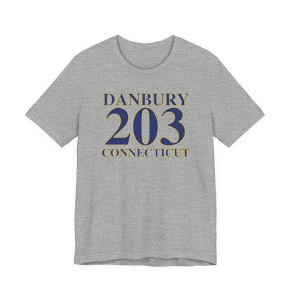 203 Danbury Connecticut Unisex Jersey Short Sleeve T-Shirt