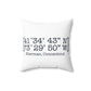 Sherman Coordinates Spun Polyester Square Pillow