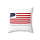 Hartford Connecticut Flag Spun Polyester Square Pillow