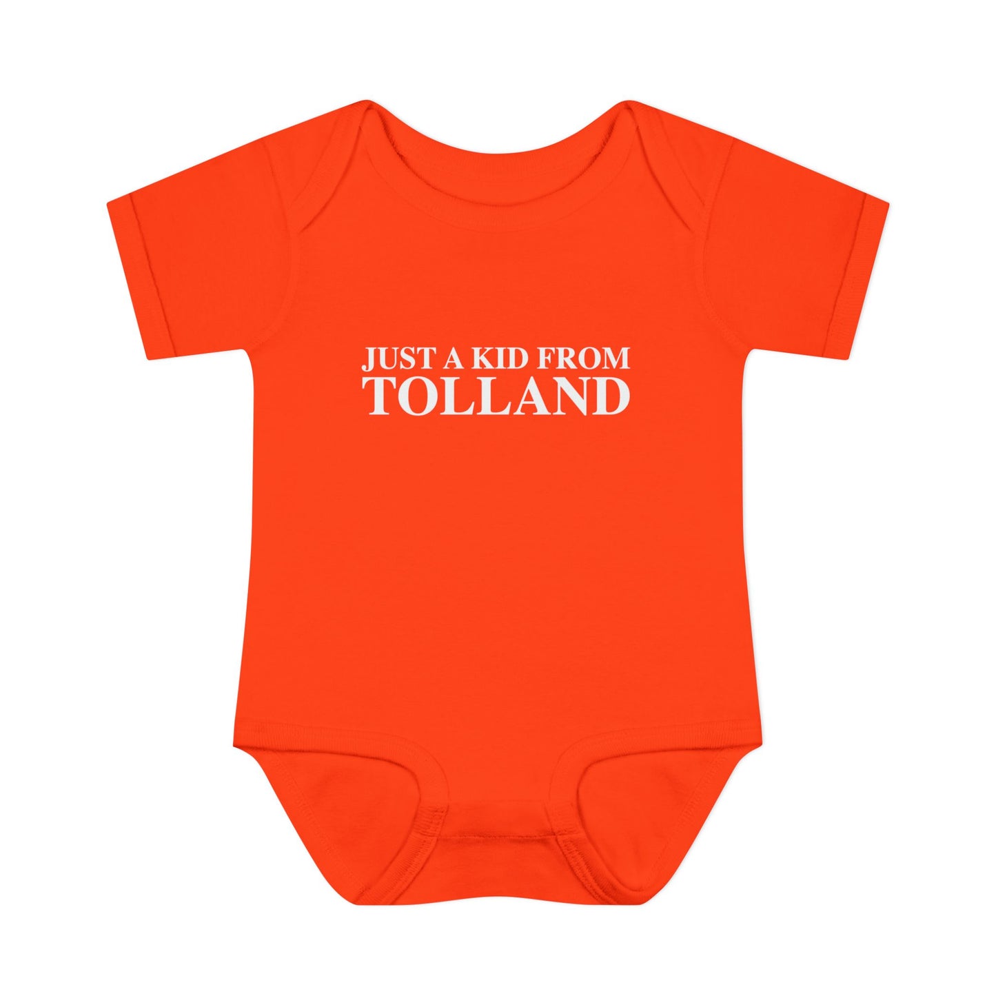 Just a kid from Tolland Infant Baby Rib Bodysuit