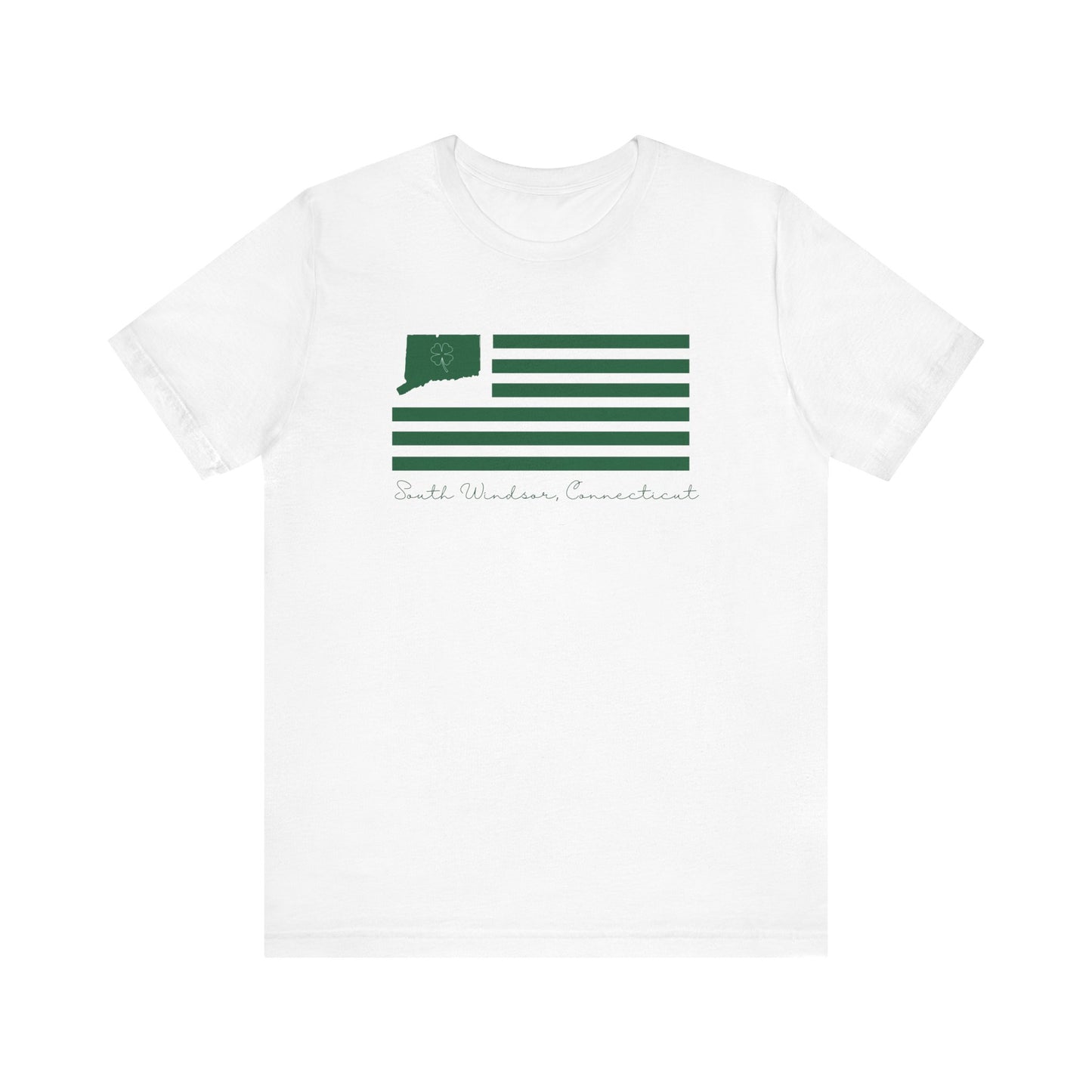 South Windsor Connecticut St Patrick’s Day Flag Unisex Jersey Short Sleeve T-Shirt