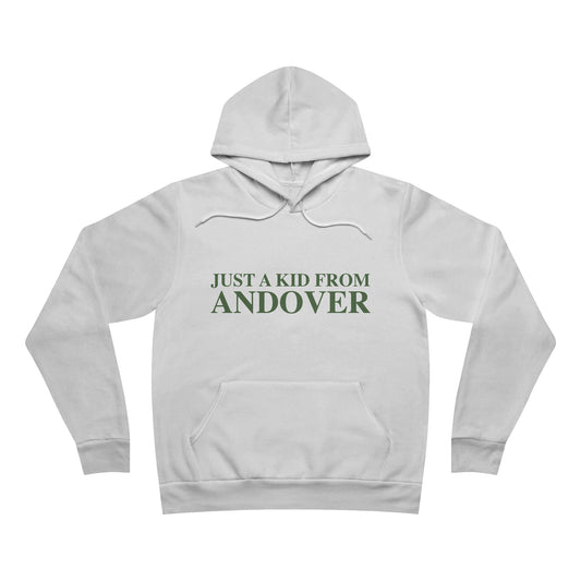 Just a kid from Andover Unisex Sponge Fleece Pullover Hoodie