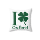I Clover Oxford Spun Polyester Square Pillow