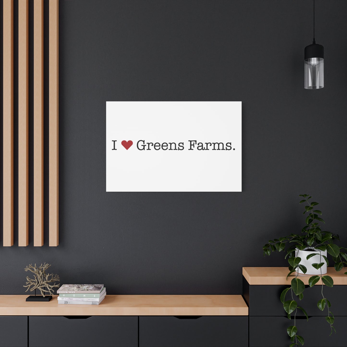 I Heart Greens Farms. Matte Canvas, Stretched, 1.25"