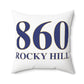 860 Rocky Hill Polyester Square Pillow