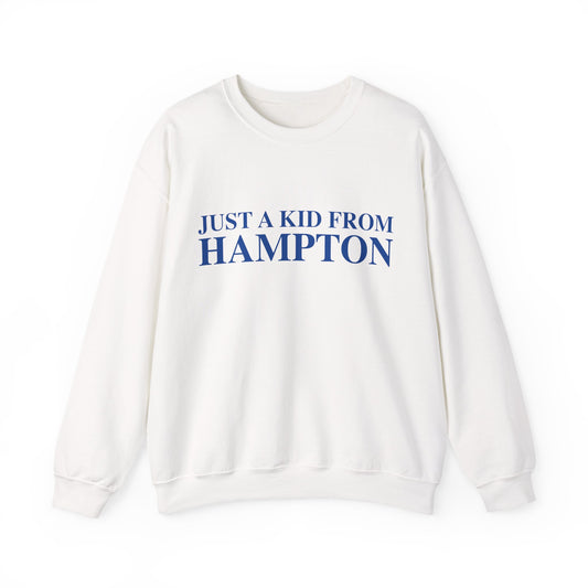 Just a kid from Hampton Unisex Heavy Blend™ Crewneck Sweatshirt