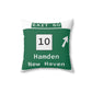 Vintage WCP Exit 60 Sign Spun Polyester Square Pillow