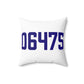 06475 Old Saybrook Connecticut Zip Code Spun Polyester Square Pillow