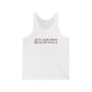 Just a kid from Beacon Falls Unisex Jersey Tank Top