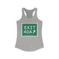 Vintage Exit 40A Merritt Parkway Sign Women's Ideal Racerback Tank Top