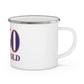 860 Griswold Red, White & Blue Enamel Camping Mug