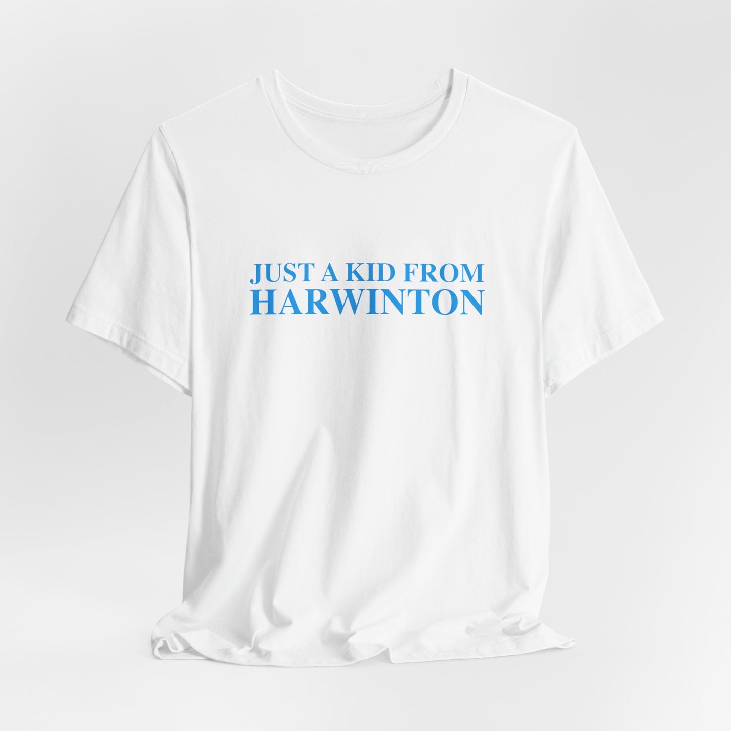 Just a kid from Harwinton Unisex Jersey Short Sleeve T-Shirt