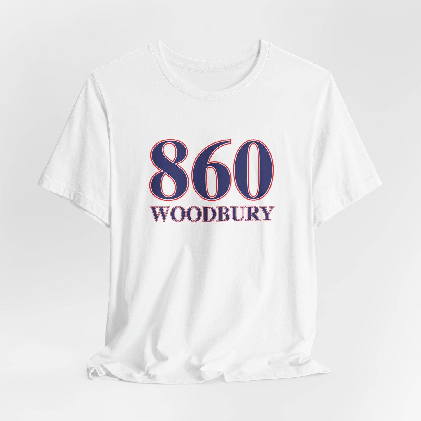 860 Woodbury Red White & Blue Unisex Jersey Short Sleeve T-Shirt