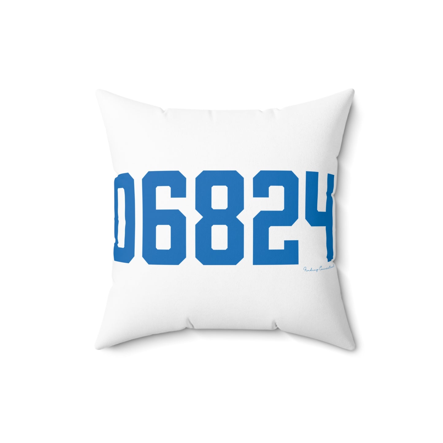 06824 Fairfield Connecticut Zip Code Spun Polyester Square Pillow