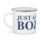 Just a kid from Bozrah Enamel Camping Mug