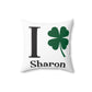 I Clover Sharon Spun Polyester Square Pillow